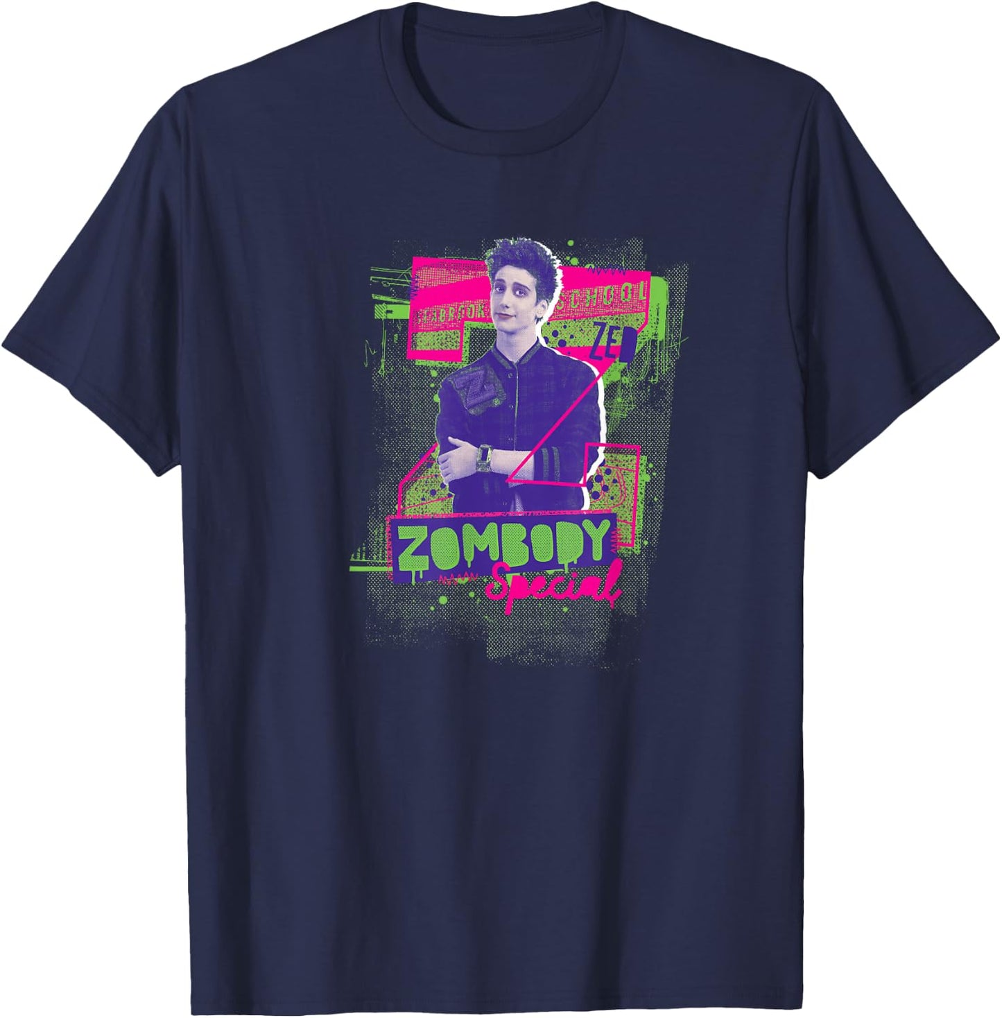 Disney Zombies 3 Zed Zombody Special Centered T-Shirt - T-Shirt | Navy