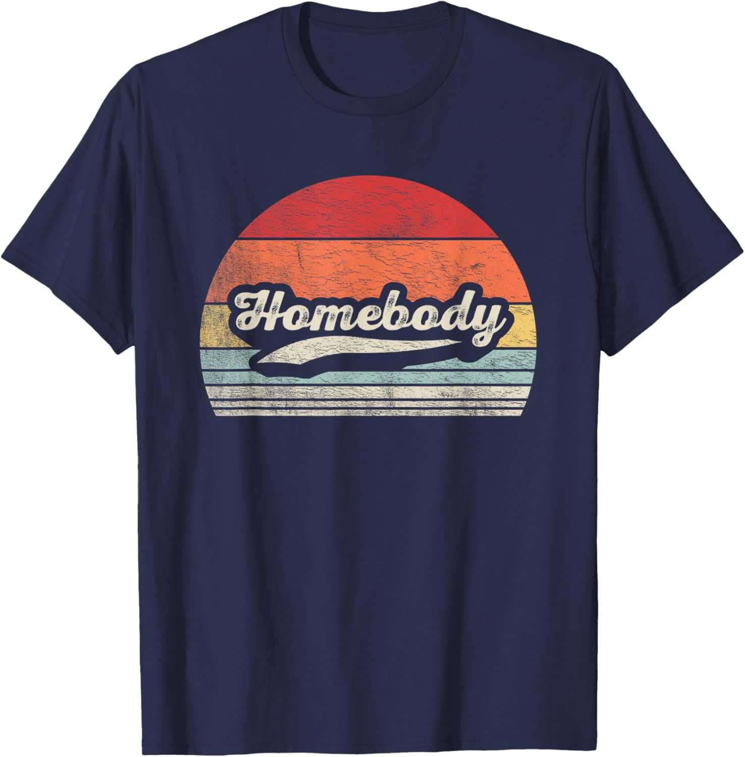 Vintage Homebody Shirt Stay At Home Quarantine Introvert T-Shirt - T-Shirt | Navy
