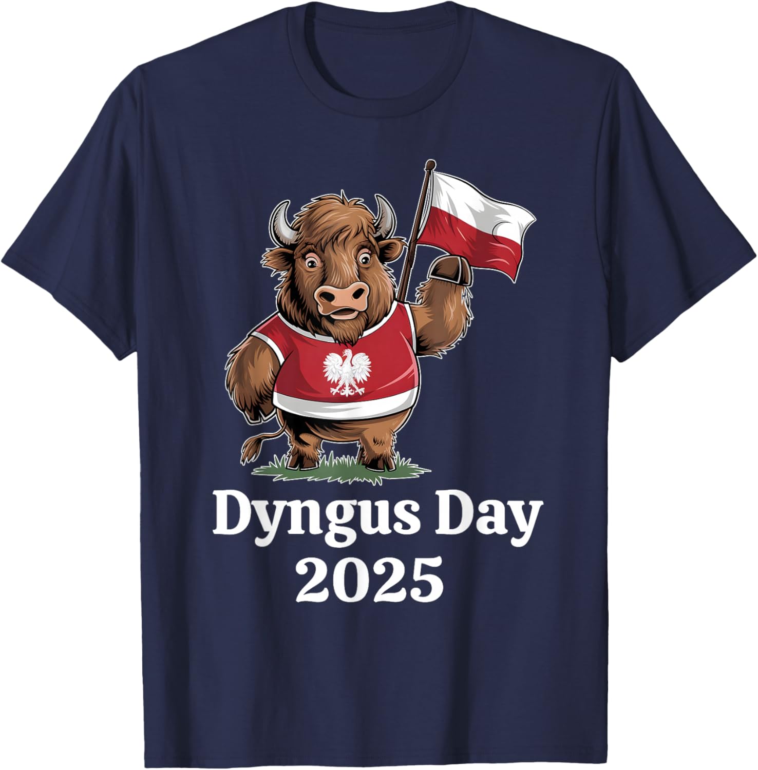 Dyngus Day 2025 in Buffalo New York Polish American T-Shirt - T-Shirt | Navy