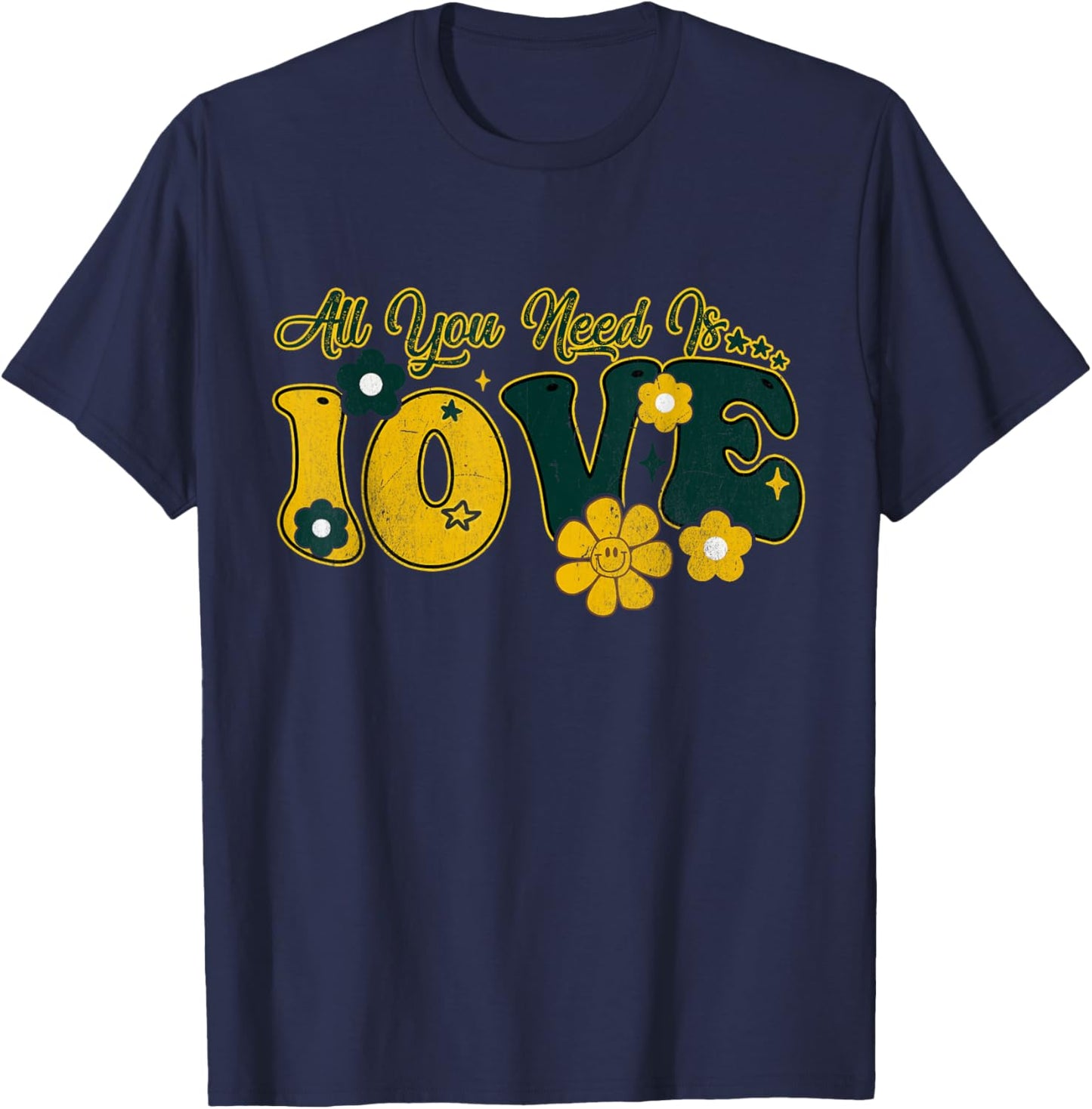Valentine's Day All You Need Is 10ve Love Funny Men Women T-Shirt - T-Shirt | Navy