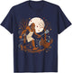 Funny Thanksgiving Bigfoot Turkey Sasquatch Autumn T-Shirt - T-Shirt | Navy