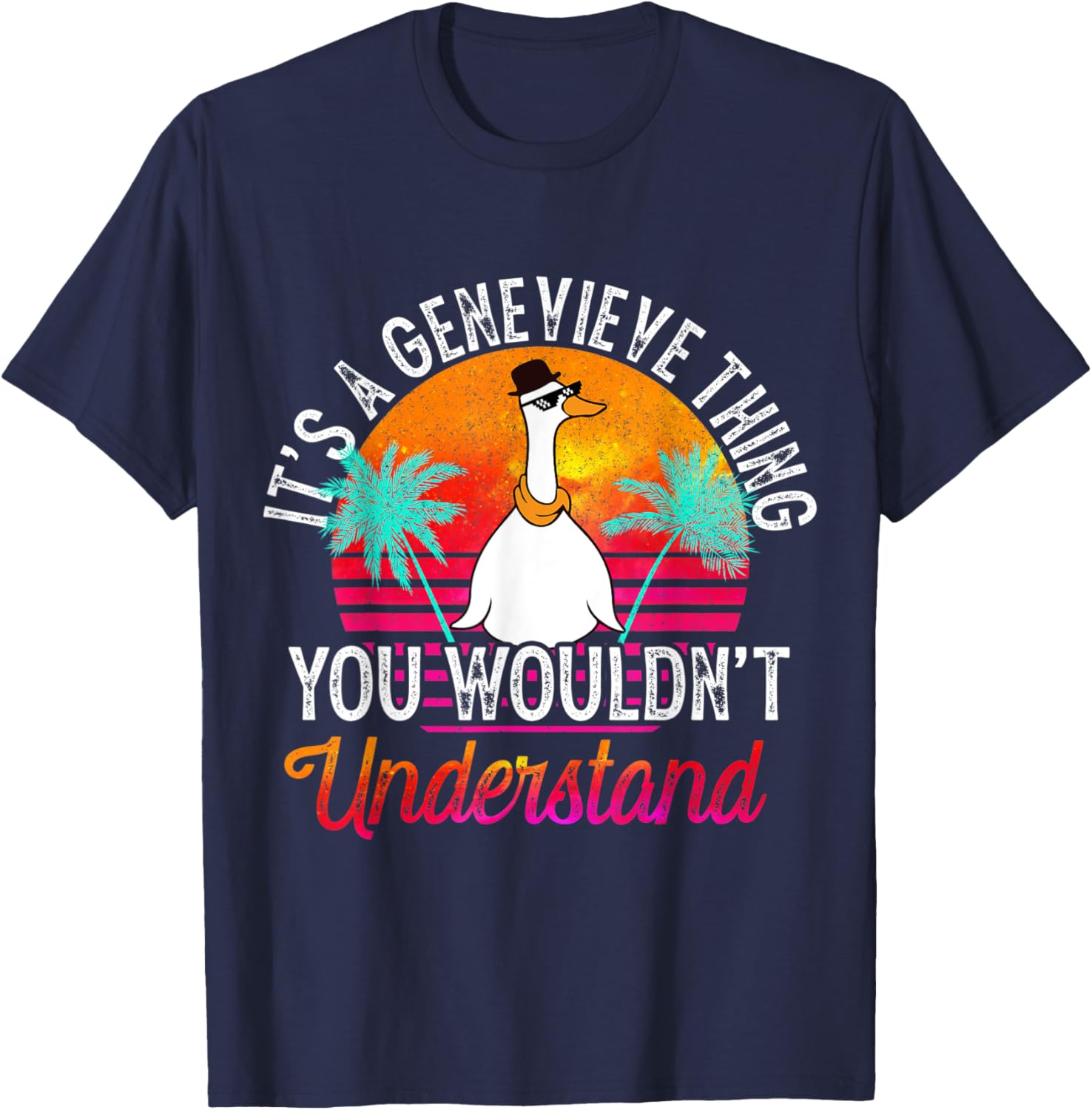 It's A Genevieve Thing You Wouldn't Understand Genevieve T-Shirt - T-Shirt | Navy