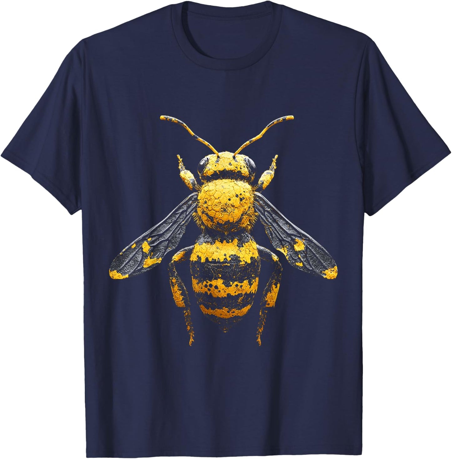 Bee Animal Graphic Artwork Bee T-Shirt - T-Shirt | Navy