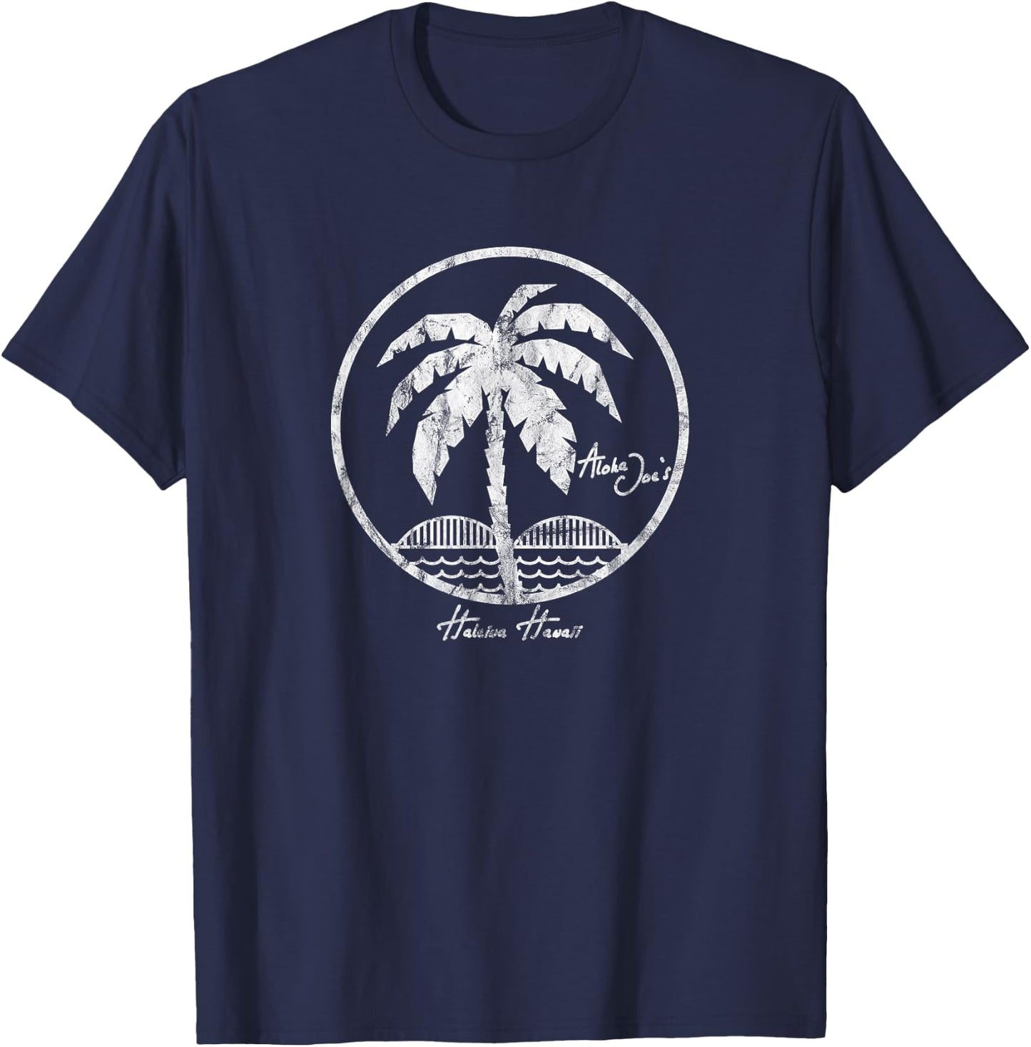 Hawaii North Shore Haleiwa Palm Tree T-Shirt - T-Shirt | Navy
