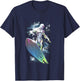 Marvel Comics Retro Classic Silver Surfer Shiny Colors Shot T-Shirt - T-Shirt | Navy