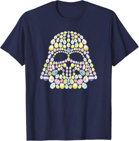 Star Wars Easter Egg Fill Darth Vader Mask and Helmet T-Shirt - T-Shirt | Navy