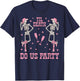 Til Death Do Us Party Skeleton Cowgirl Bachelorette Matching T-Shirt - T-Shirt | Navy