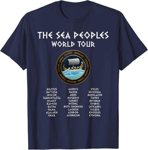 The Sea Peoples World Tour Funny History T-Shirt - T-Shirt | Navy