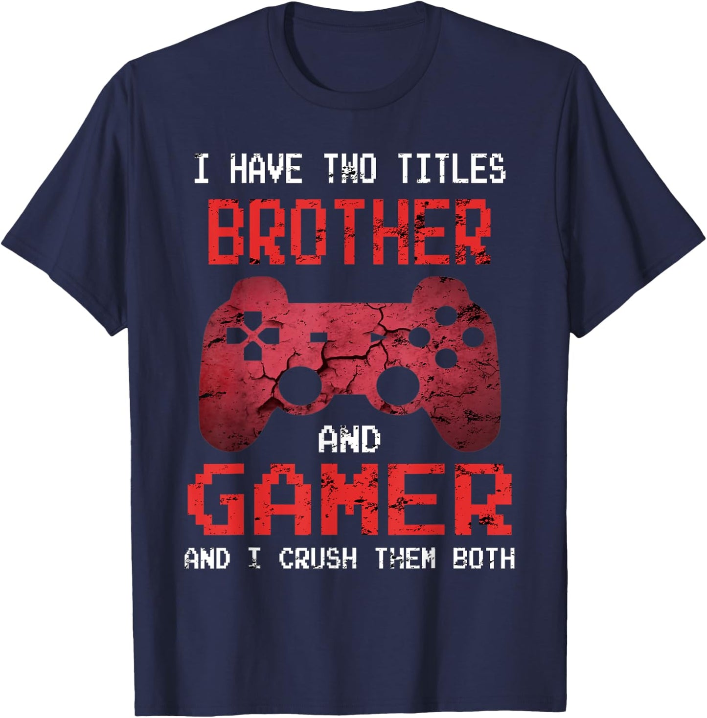 Funny Gamer Vintage Video Games For Boys Brother Son T-Shirt - T-Shirt | Navy