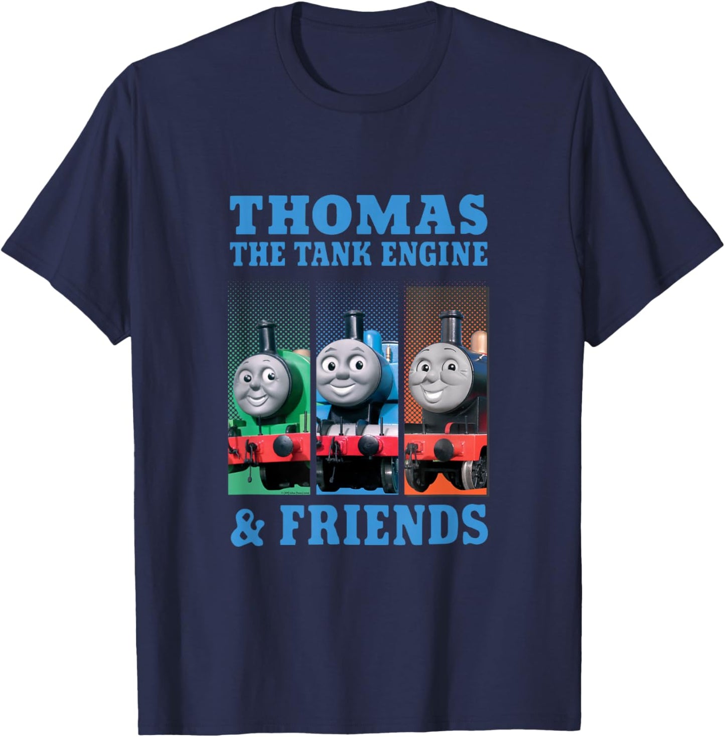 Thomas & Friends - Thomas & Friends Grid T-Shirt - T-Shirt | Navy
