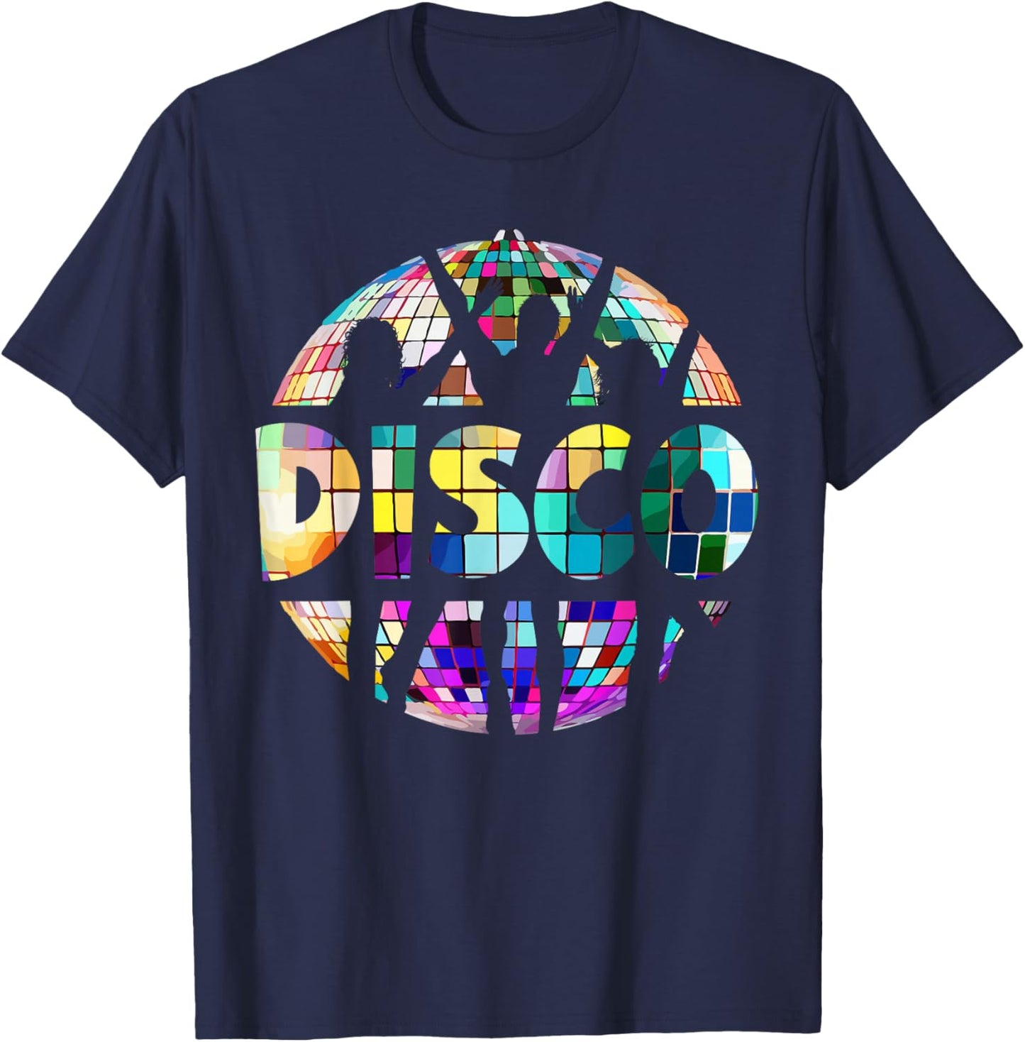 Disco Funny 70s Vintage Theme Dancing 70's Women T-Shirt - T-Shirt | Navy