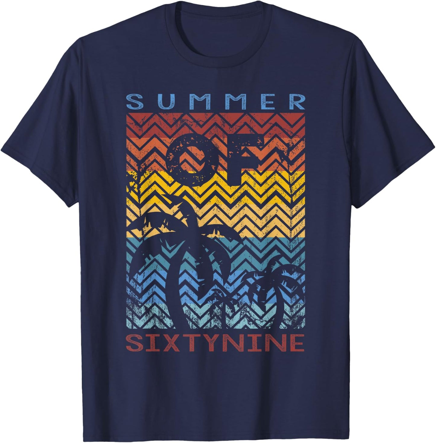 50th Birthday T Shirt Summer of 69 Gift Mom Daddy T-Shirt - T-Shirt | Navy