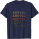 Love Heart Knevel Grunge Vintage Style Black Knevel T-Shirt - T-Shirt | Navy