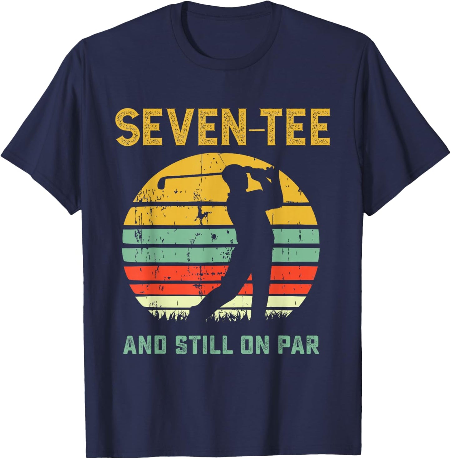 Funny 70th Birthday Golf Pun Golfing 70 Year Old Golfer T-Shirt - T-Shirt | Navy