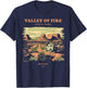 Valley of Fire State Park Nevada Retro Vintage T-Shirt - T-Shirt | Navy