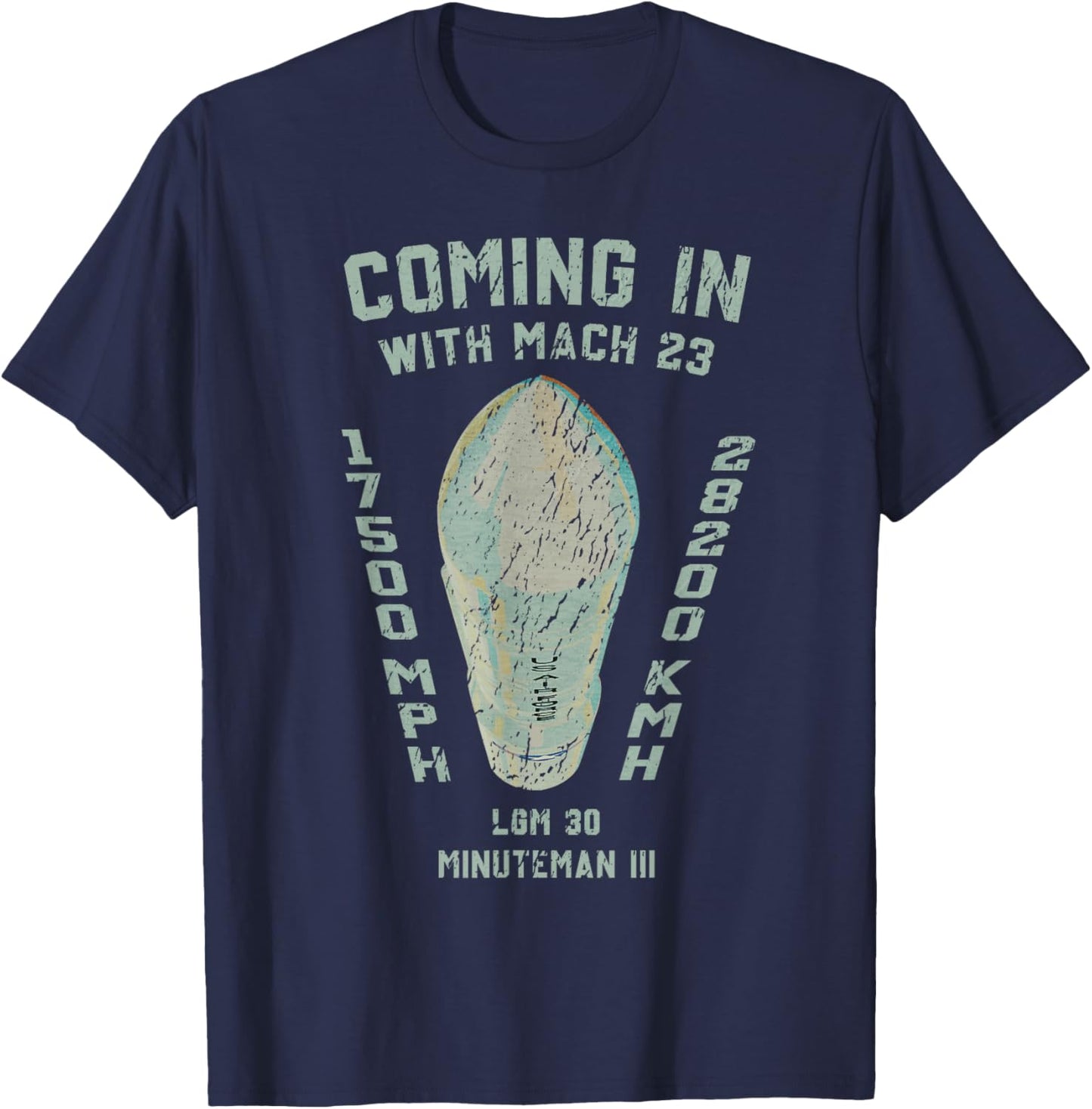 LGM-30 Minuteman Ballistic Missile US Warhead Cold War T-Shirt - T-Shirt | Navy