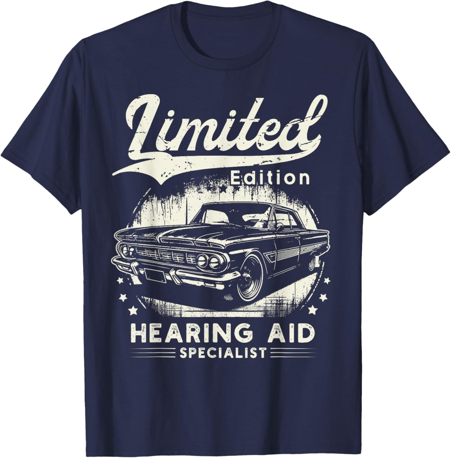 Hearing Aid Specialist Job car Birthday Worker Professional T-Shirt - T-Shirt | Navy