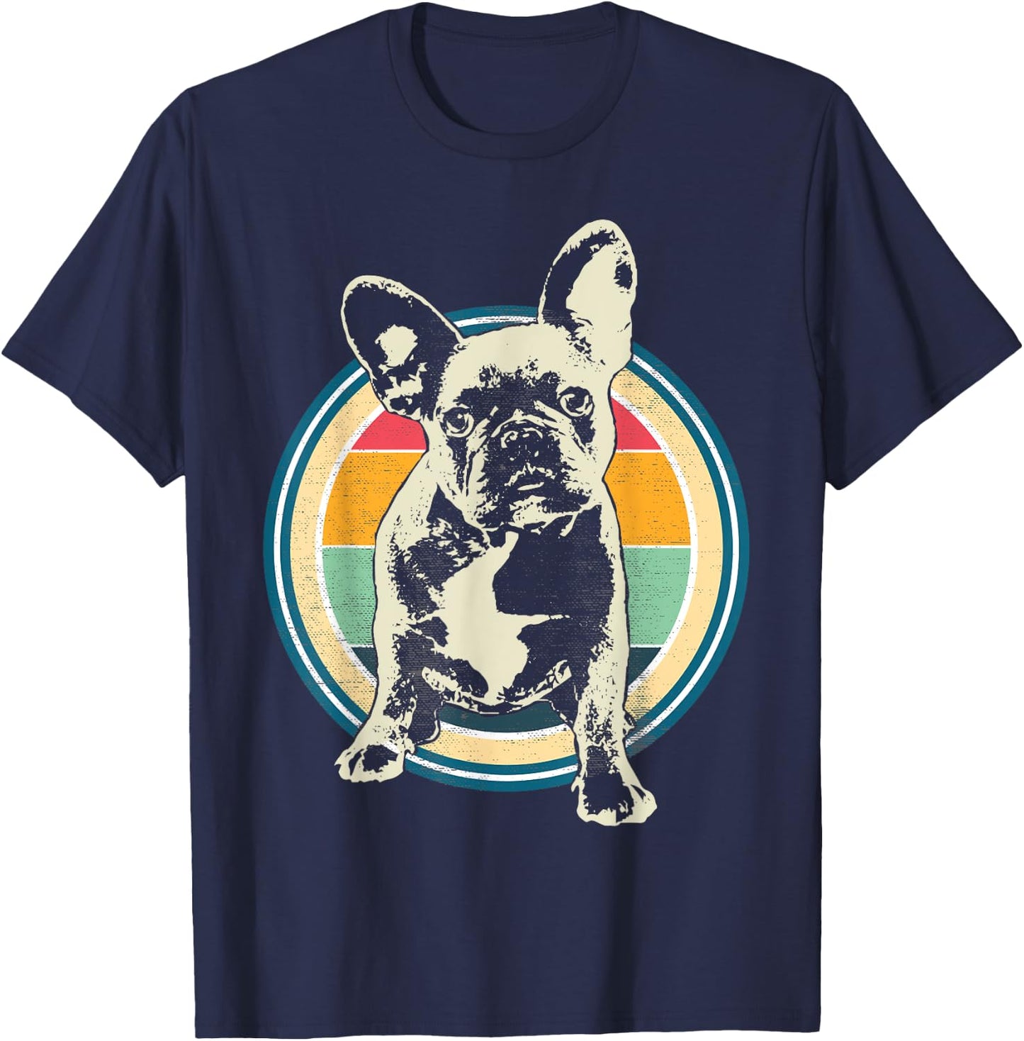 French Bulldog Frenchie Dog Women Kids T-Shirt - T-Shirt | Navy