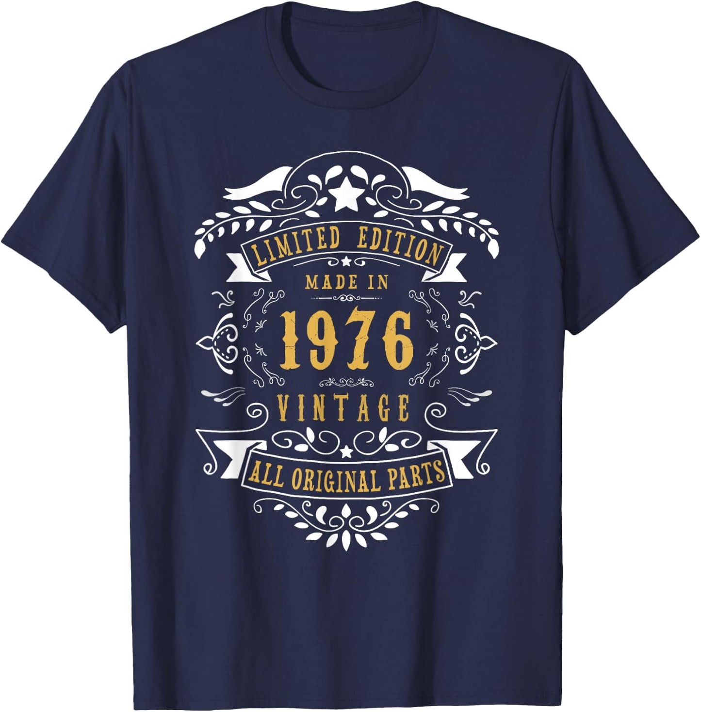 50th Birthday Women 50 Years old Men Born 1976 50 Birthday T-Shirt - T-Shirt | Navy