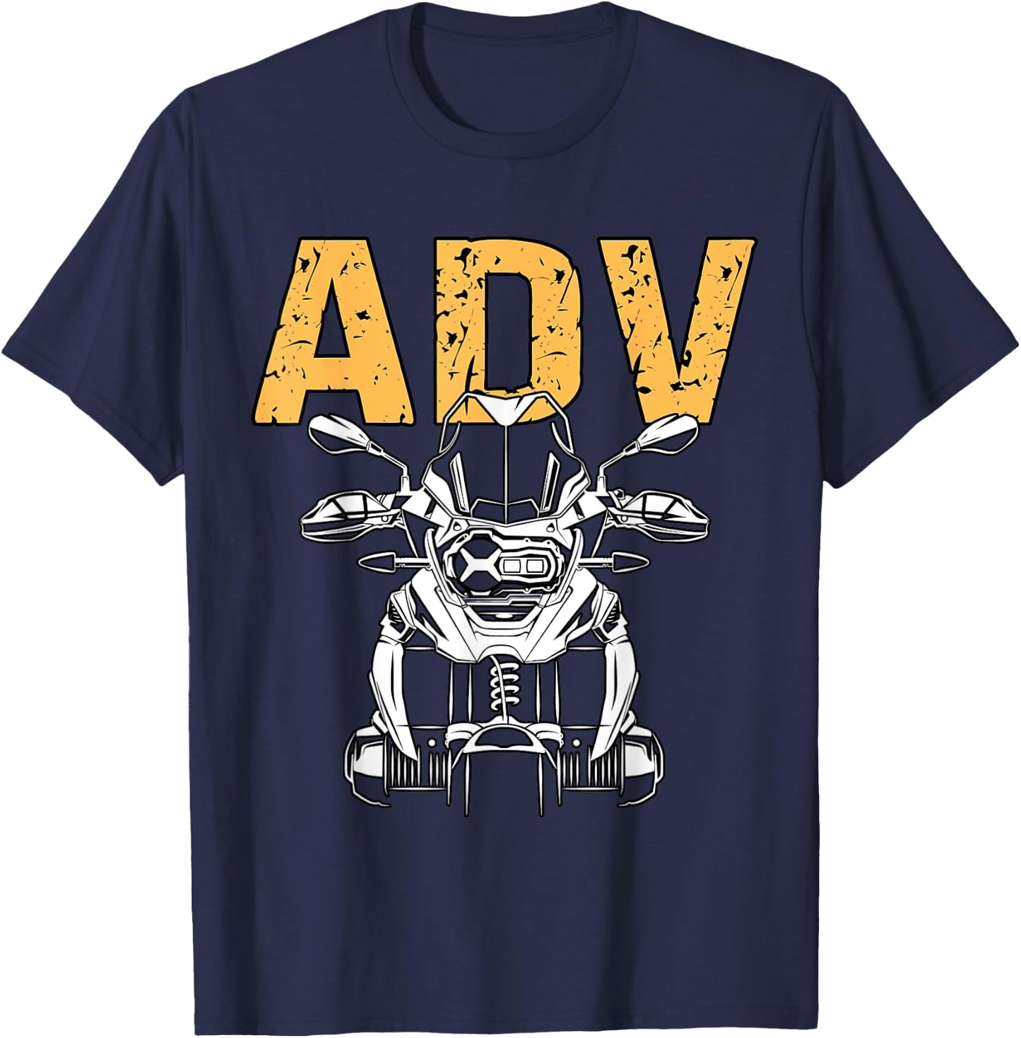 Adventure Rider Motorcycle Biker OffRoad Mountain Travel GS T-Shirt - T-Shirt | Navy