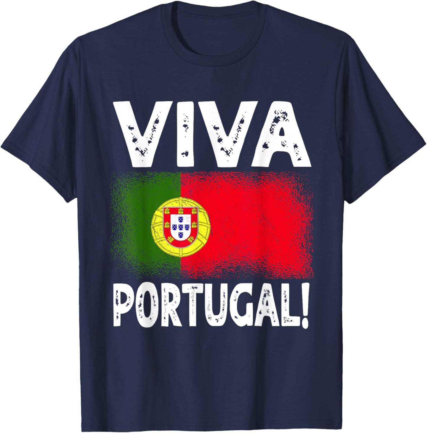 Viva Portugal Portugal Clothing Day Portugal Flag Portugal T-Shirt - T-Shirt | Navy