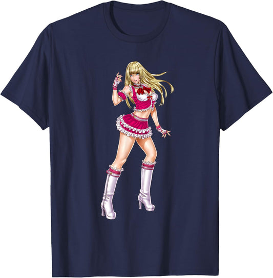 Bandai Namco Entertainment Inc. TEKKEN7 LILI 004 , Small, Black T-Shirt - T-Shirt | Navy