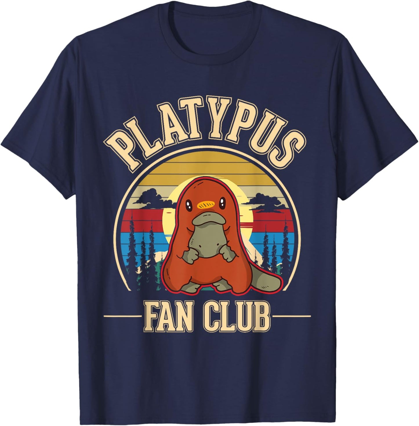 Platypus Fan Club Platypus T-Shirt - T-Shirt | Navy