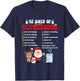 Women Retro 12 Days Of Ultrasound Tech Christmas Sonographer T-Shirt - T-Shirt | Navy