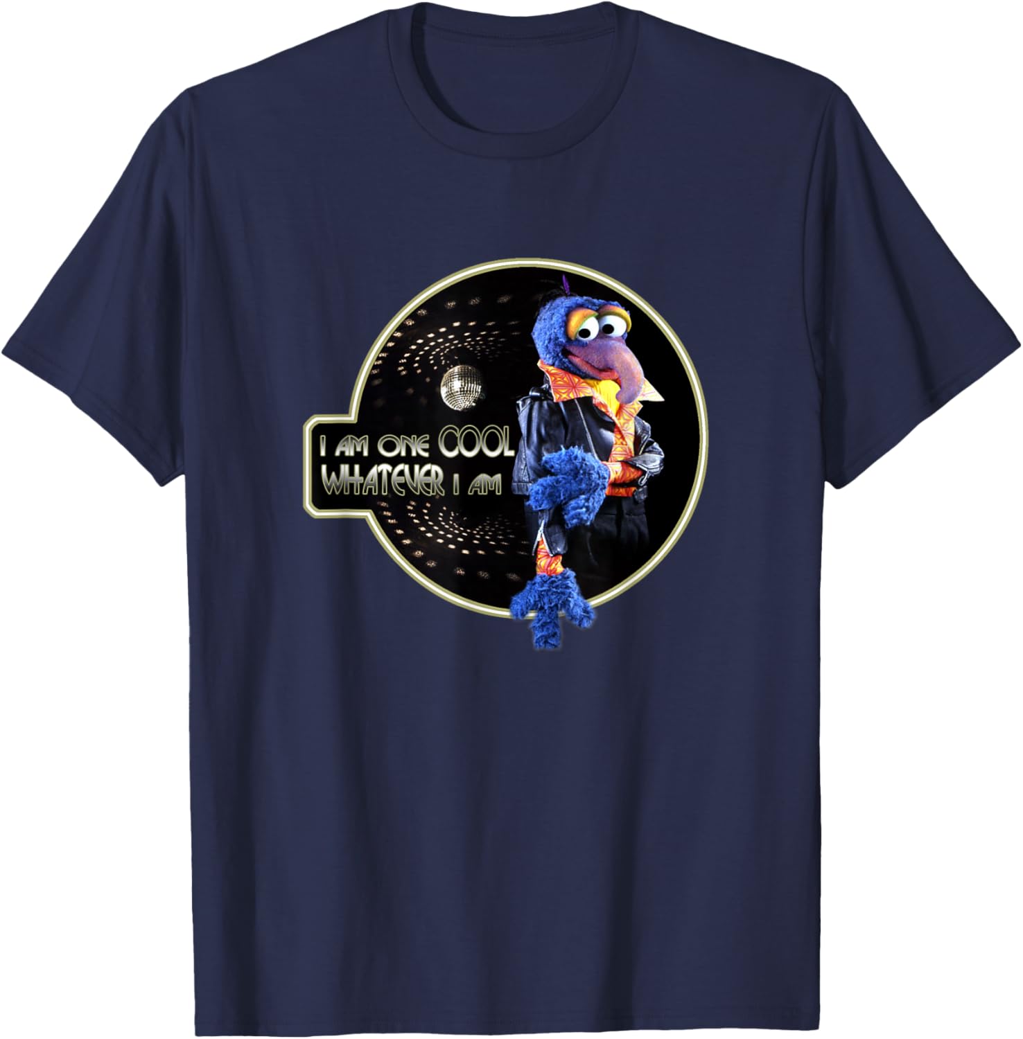 Disney The Muppets Gonzo I Am One Cool Whatever I Am Retro T-Shirt - T-Shirt | Navy