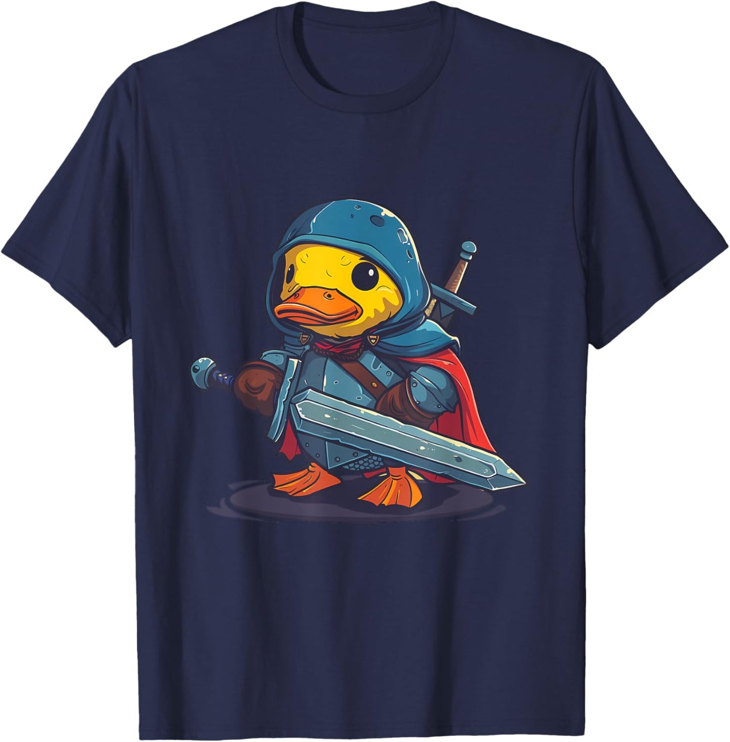 Rubber Duck Knight Warrior Rubber Duckling Rubber Duckie T-Shirt - T-Shirt | Navy