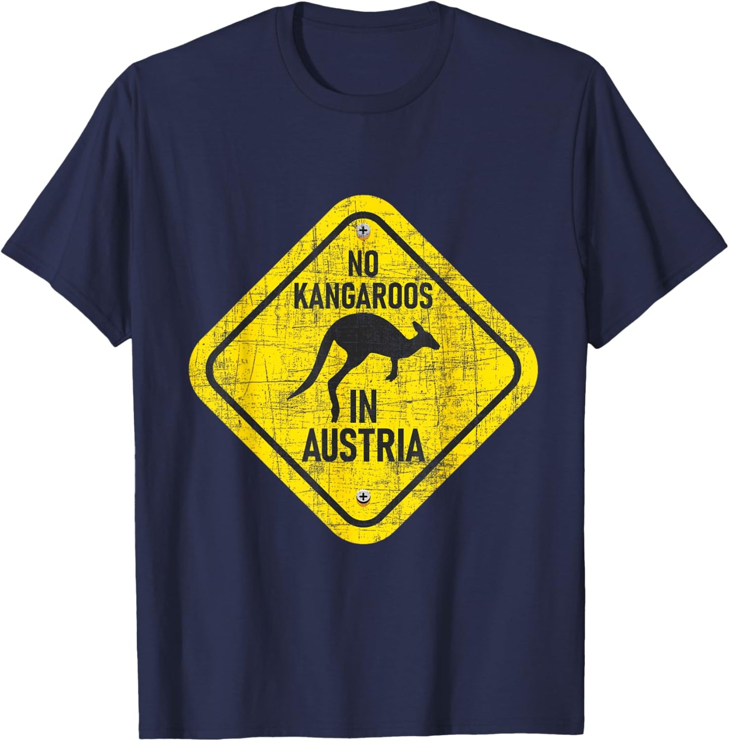 No Kangaroos in Austria - Zookeeper Wildlife Animal Lover T-Shirt - T-Shirt | Navy