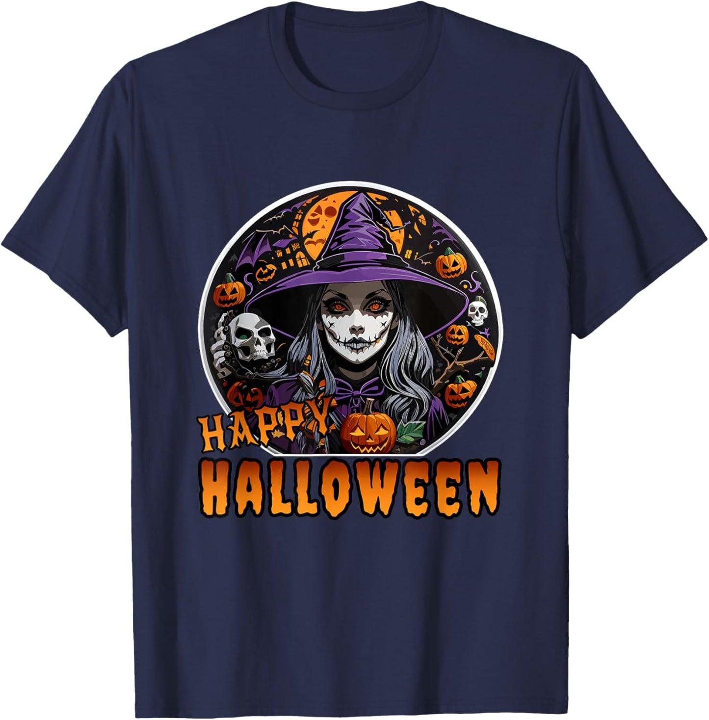 Happy Halloween T-Shirt - T-Shirt | Navy