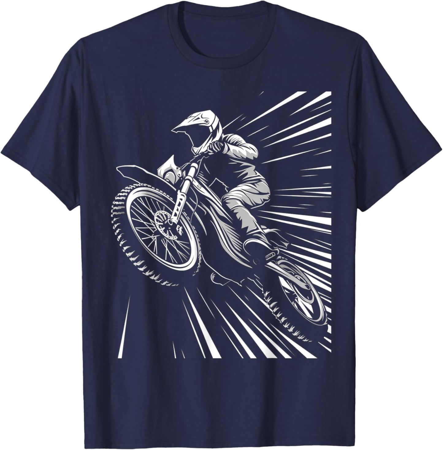 Funny Dirt Bike Lover Motocross Biker Fun Racing Love Riding T-Shirt - T-Shirt | Navy
