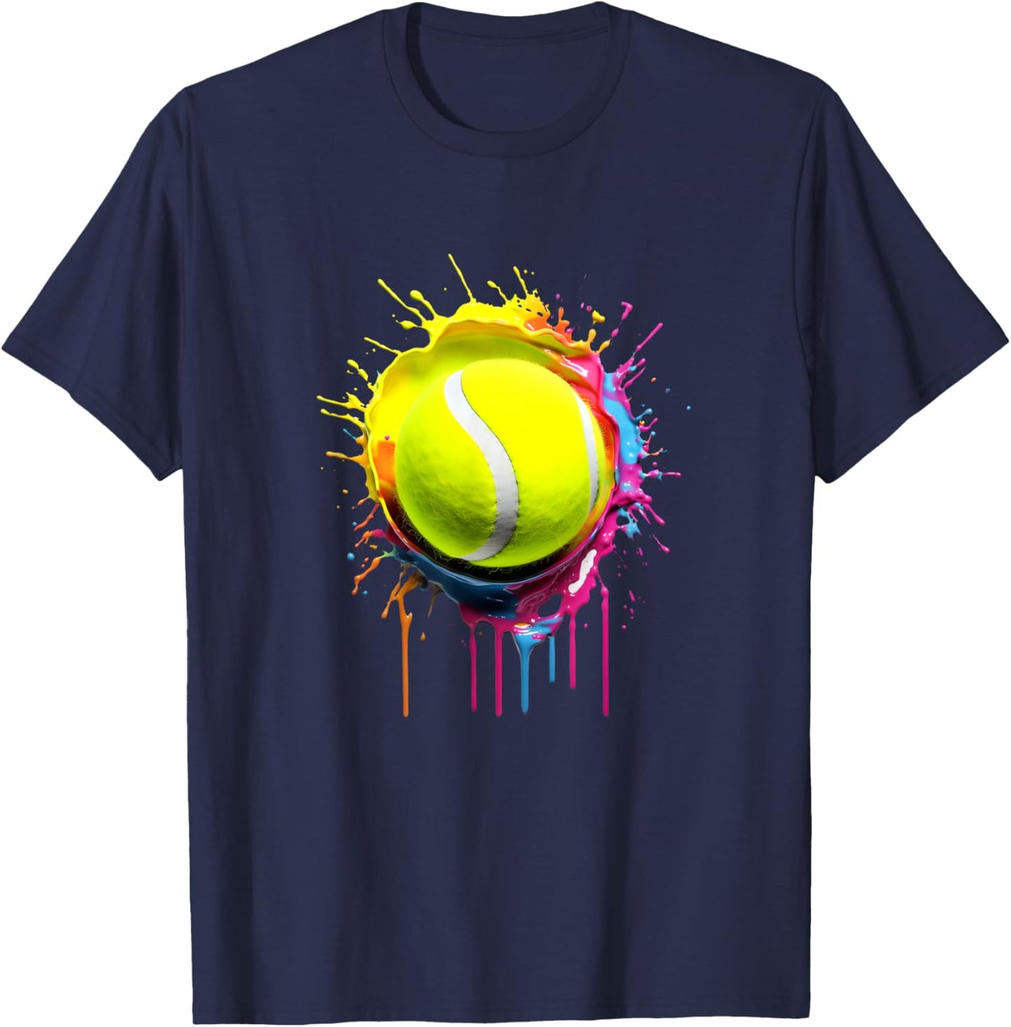 Best Tennis Team Player Tennis Playing Fan Love T-Shirt - T-Shirt | Navy