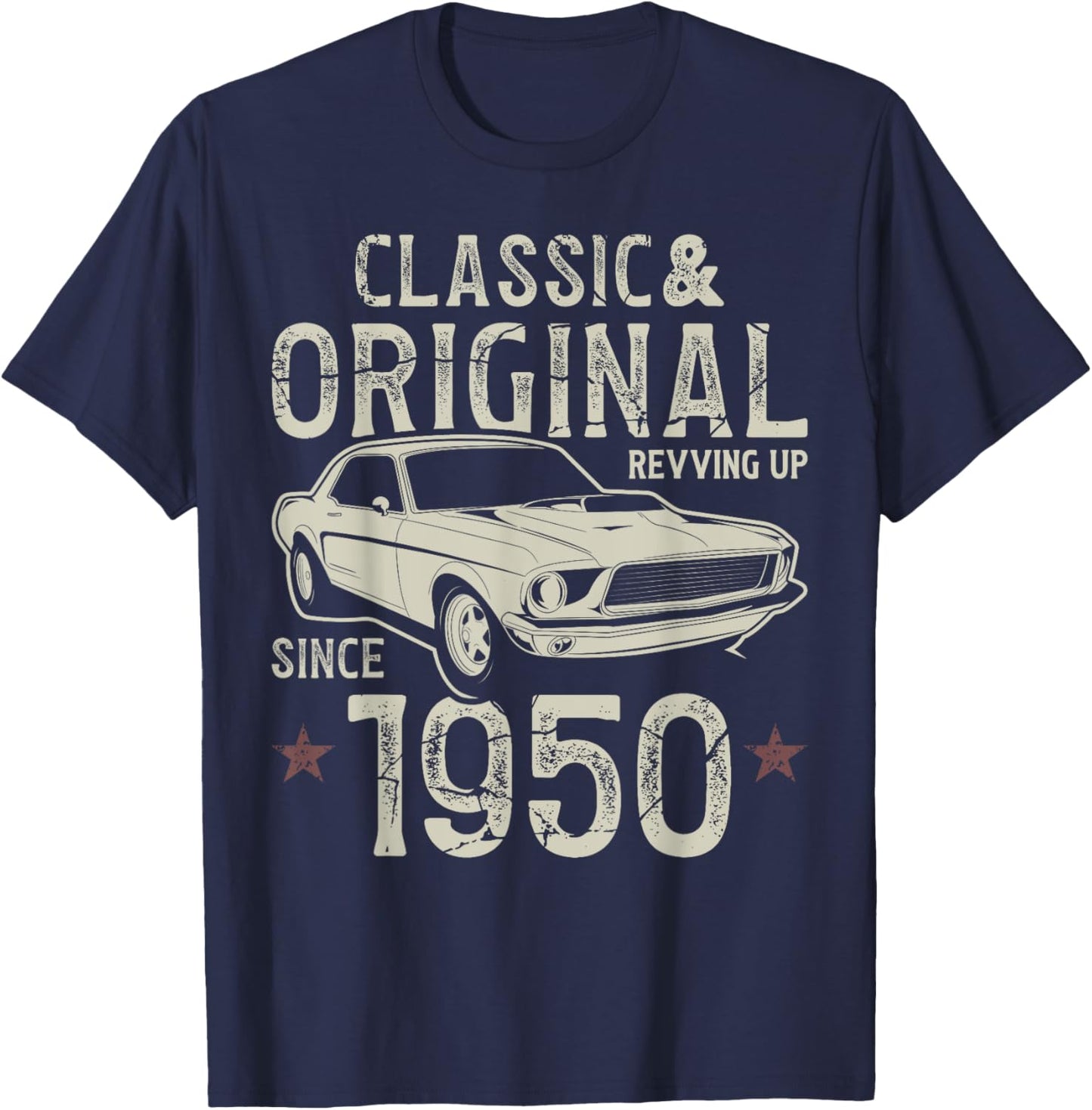 75th Birthday 1950 Classic Car T-Shirt - T-Shirt | Navy