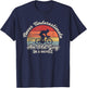 Retro Vintage Never Underestimate An Old Guy On A Bicycle T-Shirt - T-Shirt | Navy