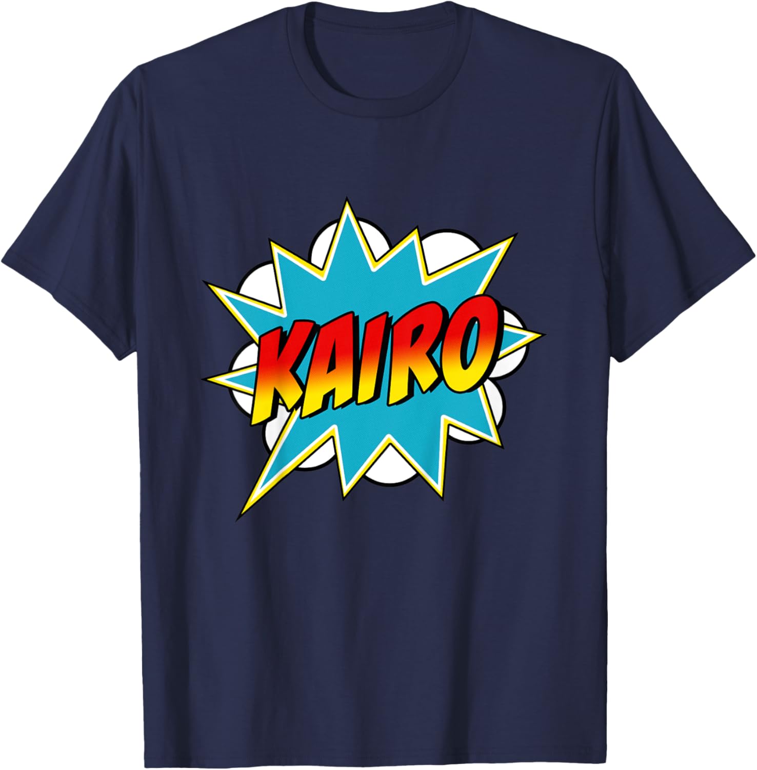 Kids Boys Kairo Name Superhero Comic Book T-Shirt - T-Shirt | Navy