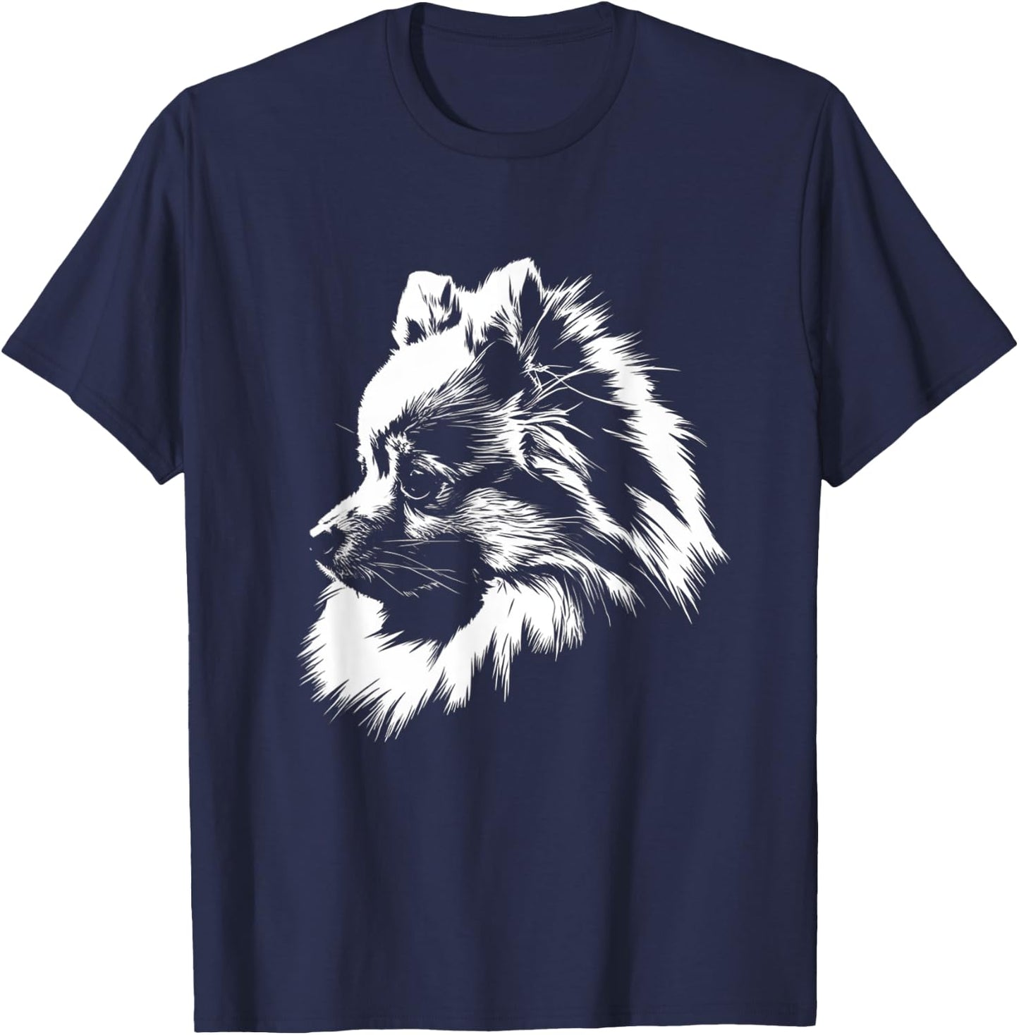 Pomeranian Dog Men Women Kids T-Shirt - T-Shirt | Navy