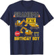 Grandma of the Birthday Boy Construction Worker Bday Party T-Shirt - T-Shirt | Navy