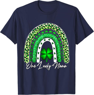One Lucky Nana Matching Family St Patricks Day Nana T-Shirt - T-Shirt | Navy