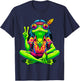 Hippie Frog Peace Sign T-Shirt - T-Shirt | Navy