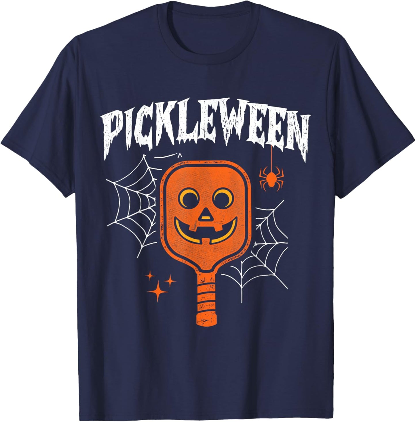 Pickleween Halloween Pickleball Players T-Shirt - T-Shirt | Navy