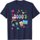 Back to the 2000's Vintage Two thousands retro 00s T-Shirt - T-Shirt | Navy