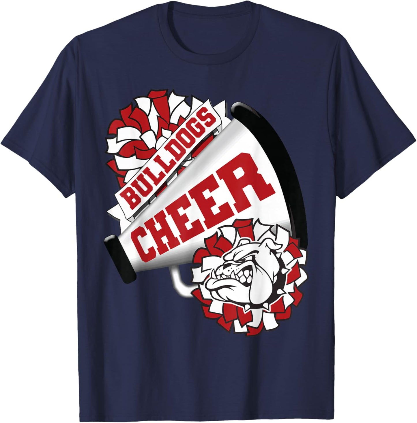 Dog Cheer Back To School Spirit Cheerleading T-Shirt - T-Shirt | Navy