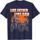 Quad Bike Like Father Like Son Four Wheeler ATV Gift T-Shirt - T-Shirt | Navy