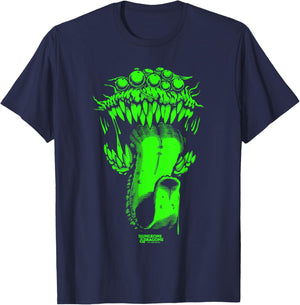 Dungeons & Dragons Halloween Neon Green Mimic Costume T-Shirt - T-Shirt | Navy