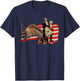 Washington Riding Eagle T Shirt Funny July 4th American Flag Kids Men T-Shirt - T-Shirt | Navy