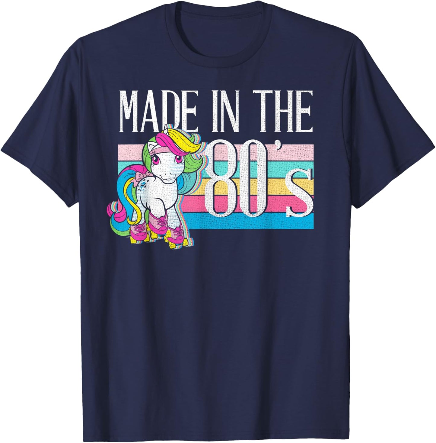 My Little Pony Moonstone Made in The 80's Retro Skater T-Shirt - T-Shirt | Navy