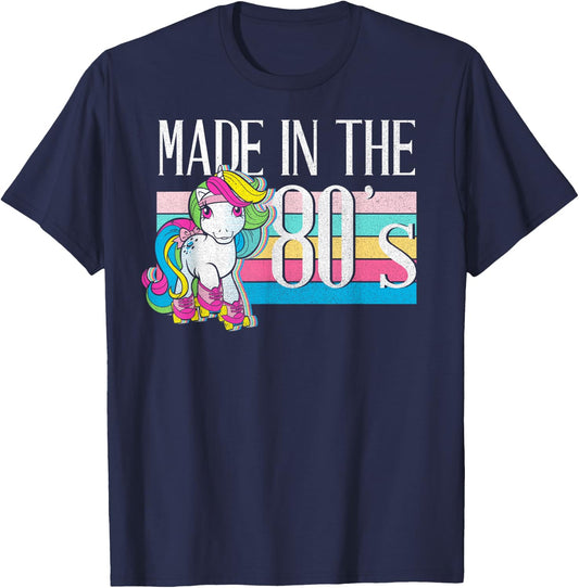My Little Pony Moonstone Made in The 80's Retro Skater T-Shirt - T-Shirt | Navy