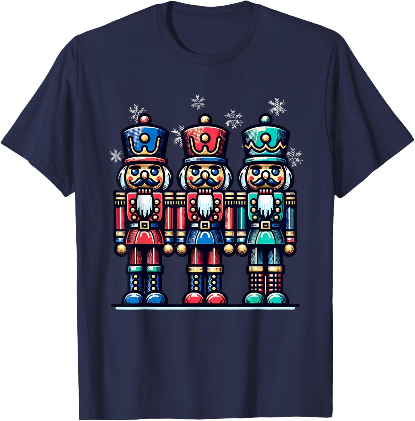 Christmas Nutcracker Men Women Nutcrackers Xmas T-Shirt - T-Shirt | Navy